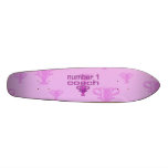 Number 1 Coach in Pink Custom Skate Board