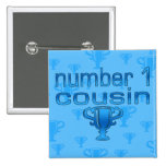 Number 1 Cousin in Blue buttons
