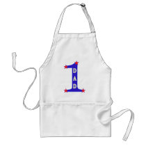 Number #1 Dad Aprons