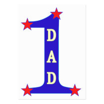 Number #1 Dad business cards by HappyDoggies Number #1 Dad business cards