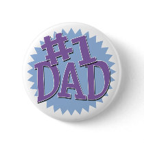 Number 1 Dad Button