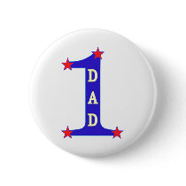 Number #1 Dad buttons by HappyDoggies Number #1 Dad buttons