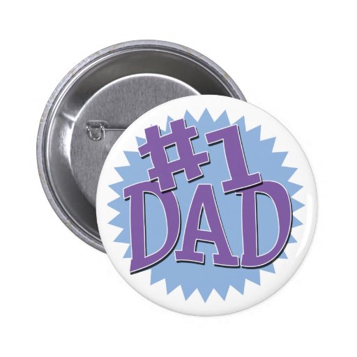 Number 1 Dad Button