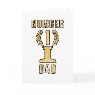 Number 1 Dad card