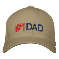 Number 1 Dad Embroidered Baseball Hat Baseball Cap