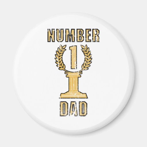 Number 1 Dad Fridge Magnet