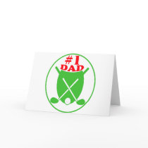Number 1 Dad Golf Badge cards