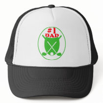 Number 1 Dad Golf Badge hats by Eholidayz Number 1 Dad Golf Badge hats