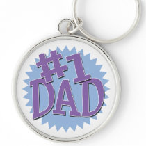 Number 1 Dad Keychain