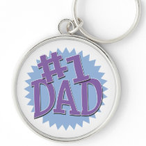 Number 1 Dad Keychain