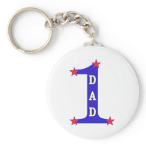 Number #1 Dad Keychains