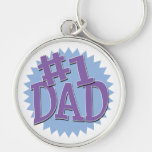 Number 1 Dad Keychain