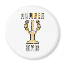 Number 1 Dad magnets