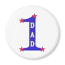 Number #1 Dad Refrigerator Magnet