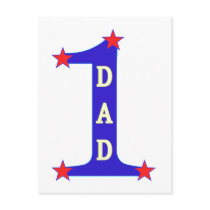 Number #1 Dad Post Card