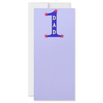 Number #1 Dad rack cards