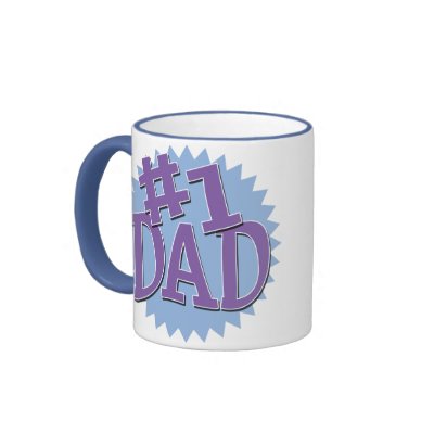Number 1 Dad Ringer Mug by koncepts