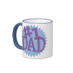 Number 1 Dad Ringer Mug