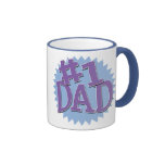Number 1 Dad Ringer Mug mugs