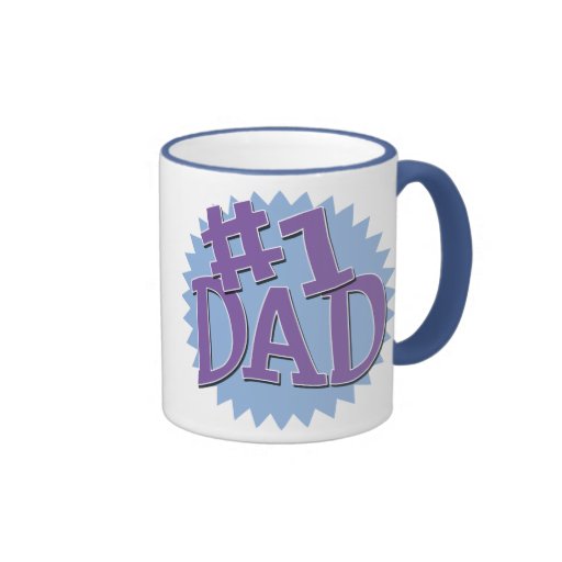 Number 1 Dad Ringer Mug