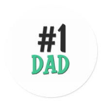 Number 1 Dad stickers