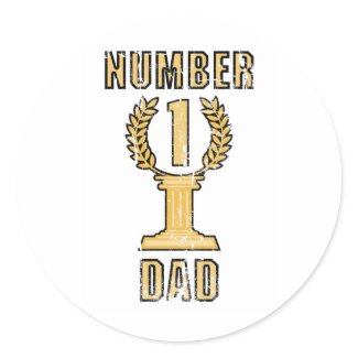 Number 1 Dad sticker