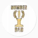 Number 1 Dad stickers
