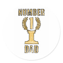 Number 1 Dad stickers