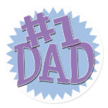 Number 1 Dad Stickers