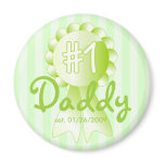 Number 1 Daddy Award (Green) magnets
