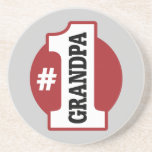 Number 1 Grandpa Beverage Coaster