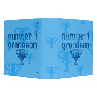 Number 1 Grandson Vinyl Binders