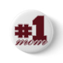 Number 1 Mom buttons