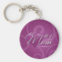 Number 1 Mom Key Chain