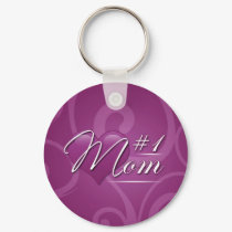 Number 1 Mom keychains