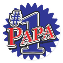 Number 1 Papa stickers