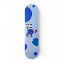 Number 1 Son in American Flag Colors Skate Boards