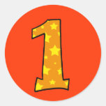 Number 1 sticker