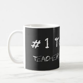 Number 1 Teacher Personalize With Teachers Name Coffee Mug