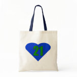 Number 21 tote bags