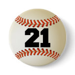 Number 21 Baseball Buttons
