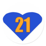 Number 21 stickers