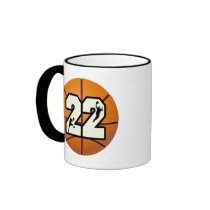 Number 22 Basketball Coffee Mugs