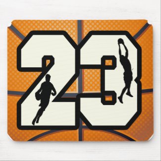 Number 23 Basketball Mouse Pad