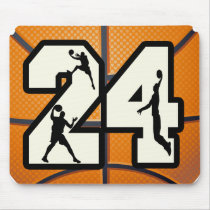 Number 24 Basketball Mouse Pad
