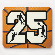 Number 25 Basketball Mouse Pad