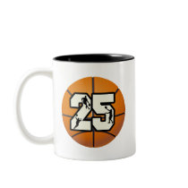 Number 25 Basketball Mug