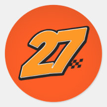 Number 27 - Sticker
