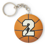 Number 2 Basketball and Player Key Chains