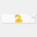 Number 2 bumper sticker